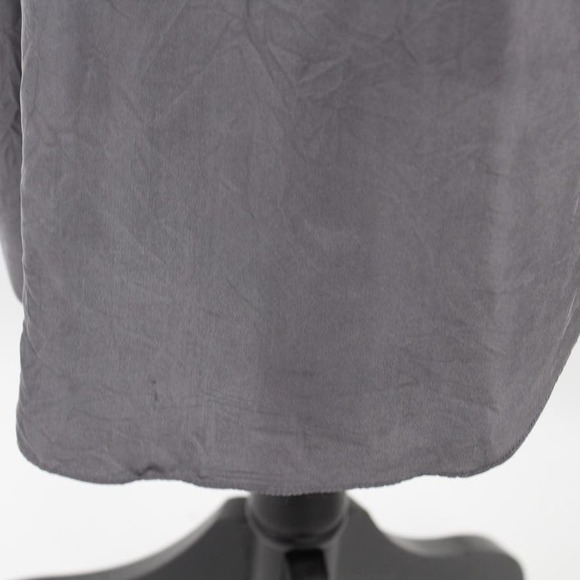 Rebecca Taylor Silk Beaded Embellished Sheath Dress Gray Pockets Scoop Neck 10 - Picture 5 of 7